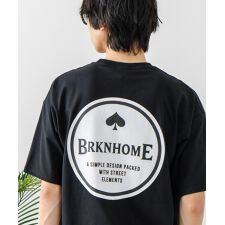 【brknhome】サークルロゴ バックプリント Tシャツ