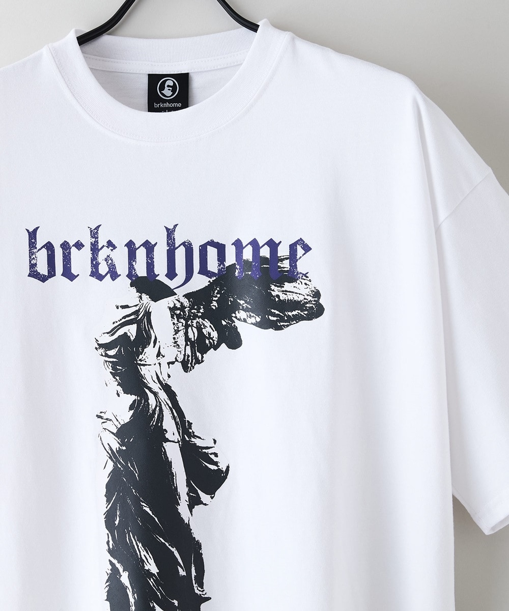 【brknhome/ブロークンホーム】オーバーサイズ アーティスティック プリントTシャツ2