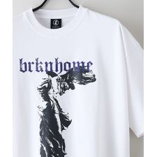 【brknhome/ブロークンホーム】オーバーサイズ アーティスティック プリントTシャツ2