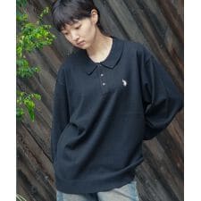 【U.S. POLO ASSN./ユーエスポロアッスン 】ニットポロシャツ