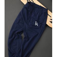 【SAVIER：サビアー】LAロゴ刺繍 スウェットパンツ【セットアップ可能】