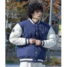 【U.S. POLO ASSN. 】パデッドヴァーシティジャケット スタジャン