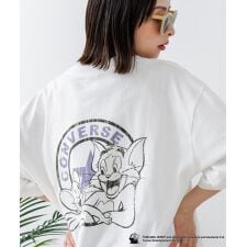 【CONVERSE】×【TOM AND JERRY】 バックプリント オーバーサイズ Tシャツ