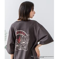 【CONVERSE】×【TOM AND JERRY】 バックプリント オーバーサイズ Tシャツ