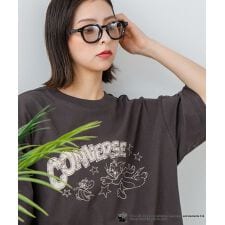 【CONVERSE】×【TOM AND JERRY】 ロゴプリント BIG Tシャツ