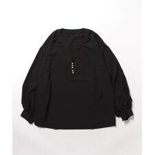 【C-FORT POINT/フォートポイント】 パール付きスキッパーブラウス