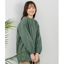 【C-FORT POINT/フォートポイント】スカラップ 刺繍 ブラウス