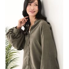 【C-FORT POINT/フォートポイント】ノーカラー ボリューム チュニック