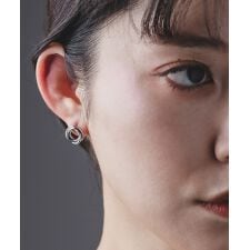Os　-オズ-　サークルウェーブ ピアス【金属アレルギー対応】