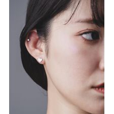 Os　-オズ-　ジルコニア ハート ピアスセット【金属アレルギー対応】