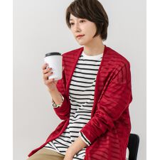 フォートポイント(FORT POINT)の【C-FORTPOINT/フォートポイント】シャリシャリ　シアーロングカーディガン