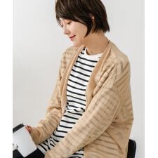 フォートポイント(FORT POINT)の【C-FORTPOINT/フォートポイント】シャリシャリ　シアーロングカーディガン