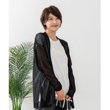 フォートポイント(FORT POINT)の【C-FORTPOINT/フォートポイント】シャリシャリ　シアーロングカーディガン