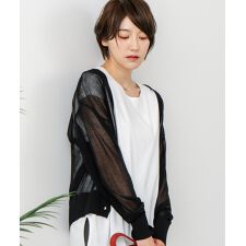 フォートポイント(FORT POINT)の【C-FORTPOINT/フォートポイント】シャリシャリ Ｖネック シアーカーディガン