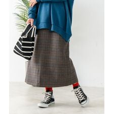 【C-FORT POINT/フォートポイント】チェックスカート