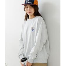 【C-FORT POINT】ネコマフラー刺繍 スウェットトレーナー