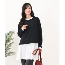 【C-FORT POINT/フォートポイント】ウォッシャブル ニット プルオーバー