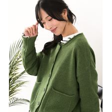 フォートポイント(FORT POINT)の【C-FORT POINT/フォートポイント】袖ケーブル柄 カーディガン