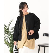 フォートポイント(FORT POINT)の【C-FORTPOINT】綿ツイル ノーカラージャケット