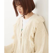 フォートポイント(FORT POINT)の【C-FORT POINT/フォートポイント】フリンジニットカーディガン