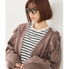 フォートポイント(FORT POINT)の【C-FORT POINT/フォートポイント】フリンジニットカーディガン