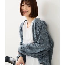 フォートポイント(FORT POINT)の【C-FORT POINT/フォートポイント】フリンジニットカーディガン