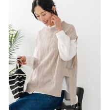 【C-FORT POINT/フォートポイント】ニットベスト＋ブラウスアンサンブル