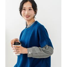 【C-FORT POINT/フォートポイント】ニットベスト＋ブラウスアンサンブル