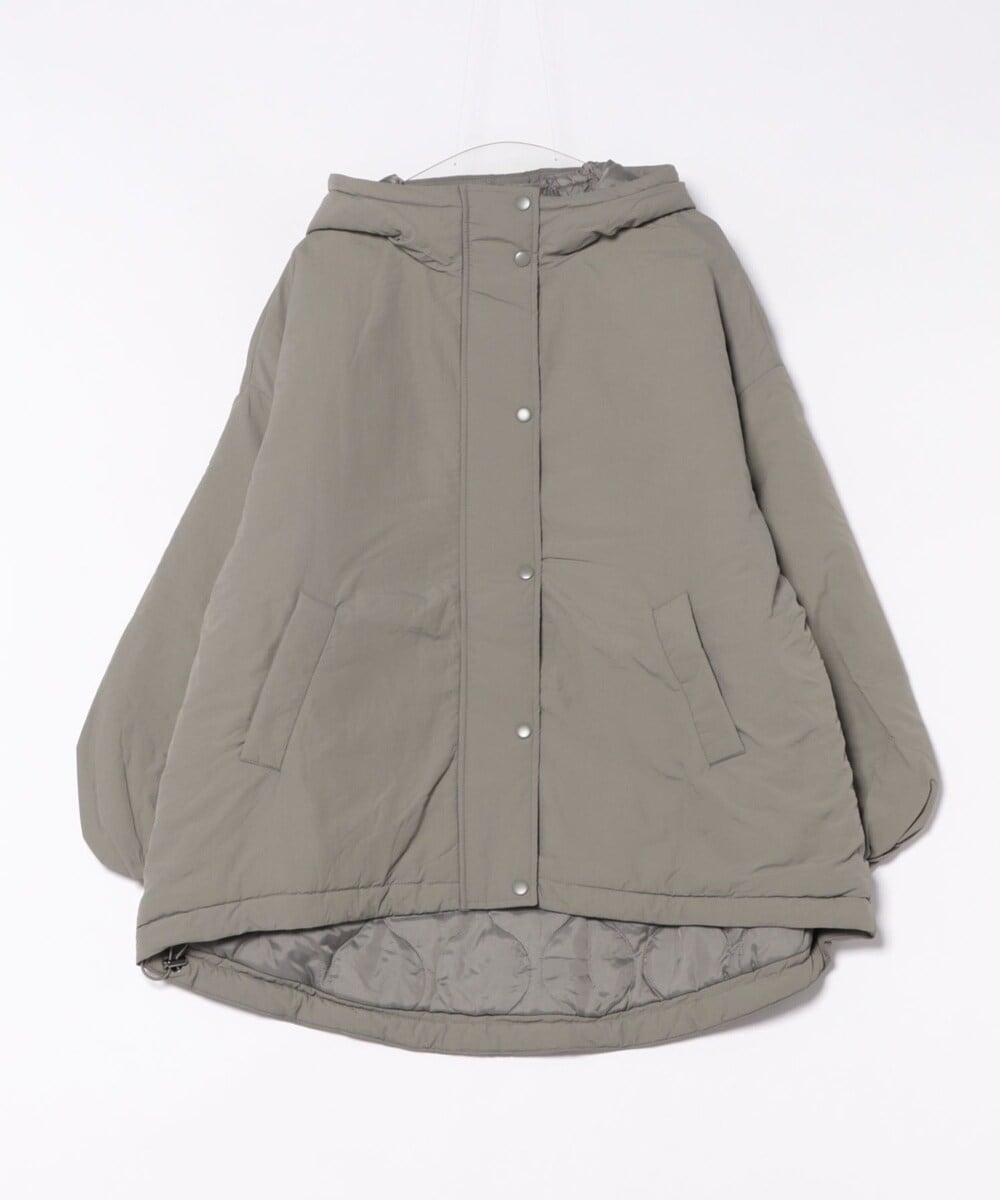 洗濯機可能〉ミリタリー バックサテン スタンドカラー ブルゾン