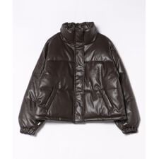 【C-FORT POINT/フォートポイント】フェイクレザー 中綿ブルゾン