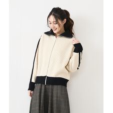 【FORTPOINT/フォートポイント】Wラインニットトラックジャケット