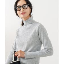 【C-FORT POINT/フォートポイント】リブハイネック ニットプルオーバー