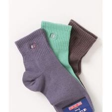 【CHAMPION】ワンポイントロゴ クォーターソックス 3P 靴下 3足組 CWSCY203