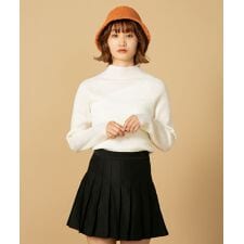 【C-FORTPOINT】 大人のこなれ感。 リブニットボトルネックトップス