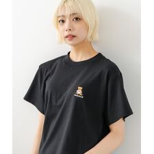 【TeddyBear/テディベア】クロップド丈 ワンポイント刺繍Ｔシャツ