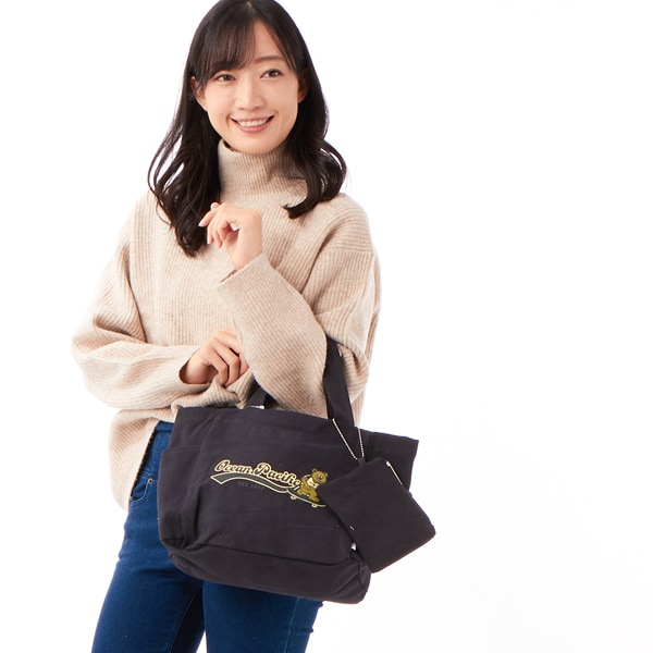 オーシャンパシフィック 手提げ ハンドバッグ トートバッグ ポーチ付き