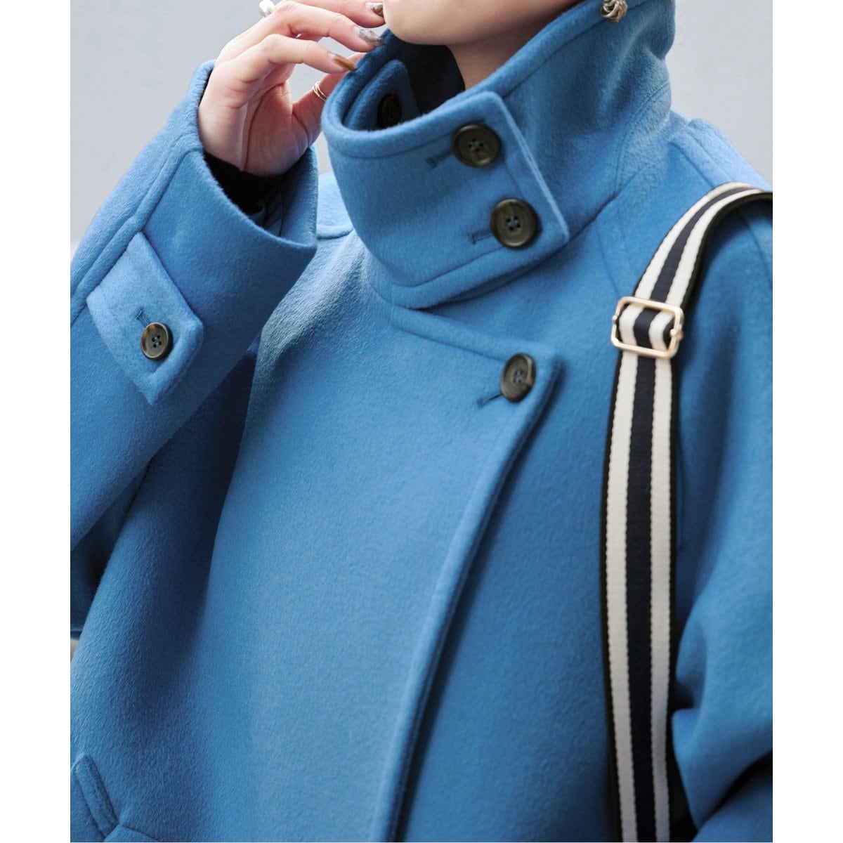 追加》Wビーバーコクーンスタンドカラー | ベーセーストック(B.C STOCK