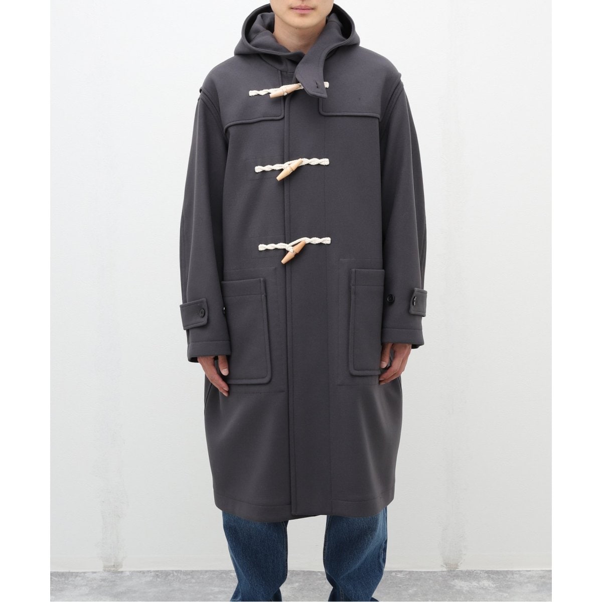 MACKINTOSH ダッフルコート ウールグレー サイズL
