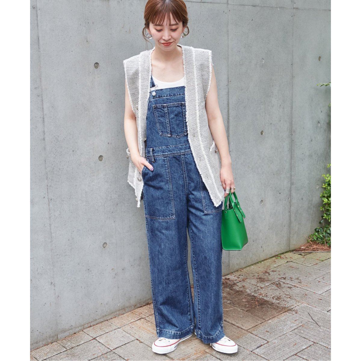 【美品】BC.STOCK リーンフレアーオーバーオール デニム リーンフレアOVERALL | ベーセーストック(B.C STOCK) | マルイ