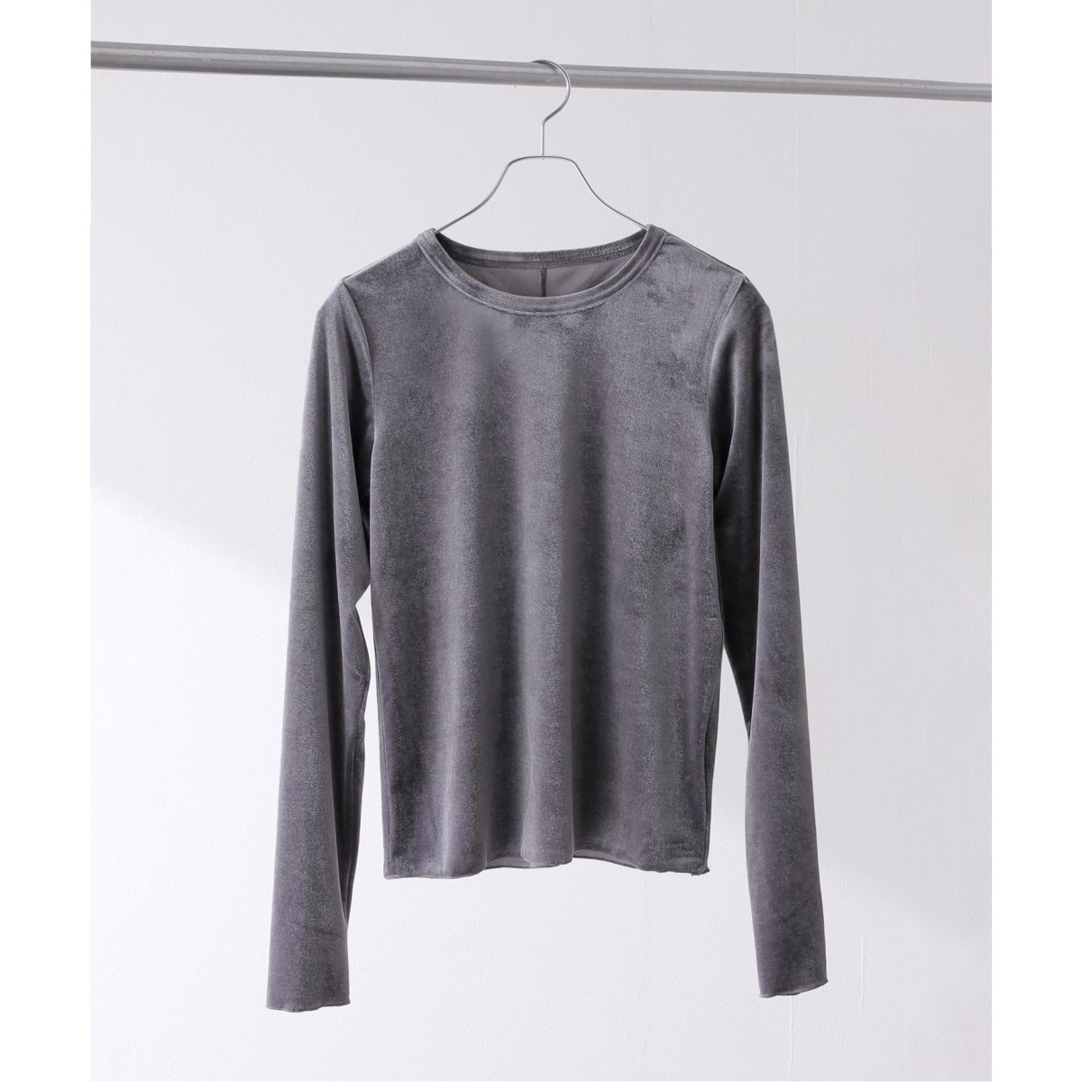 ベロアクルーネックプルオーバー | ベーセーストック(B.C STOCK