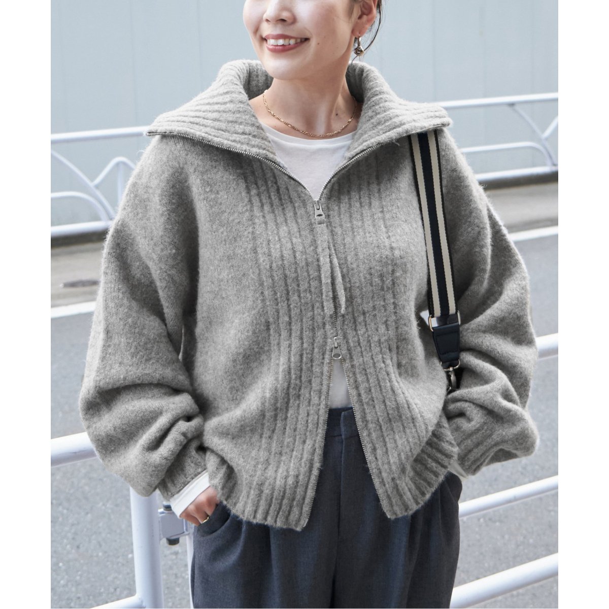 ZIPカーディガン | ベーセーストック(B.C STOCK) | マルイウェブチャネル