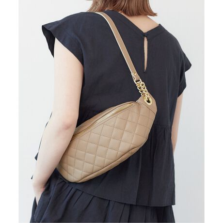 バッグ ウエストポーチ AULENTTI/レザークロスボディバッグ 要し  