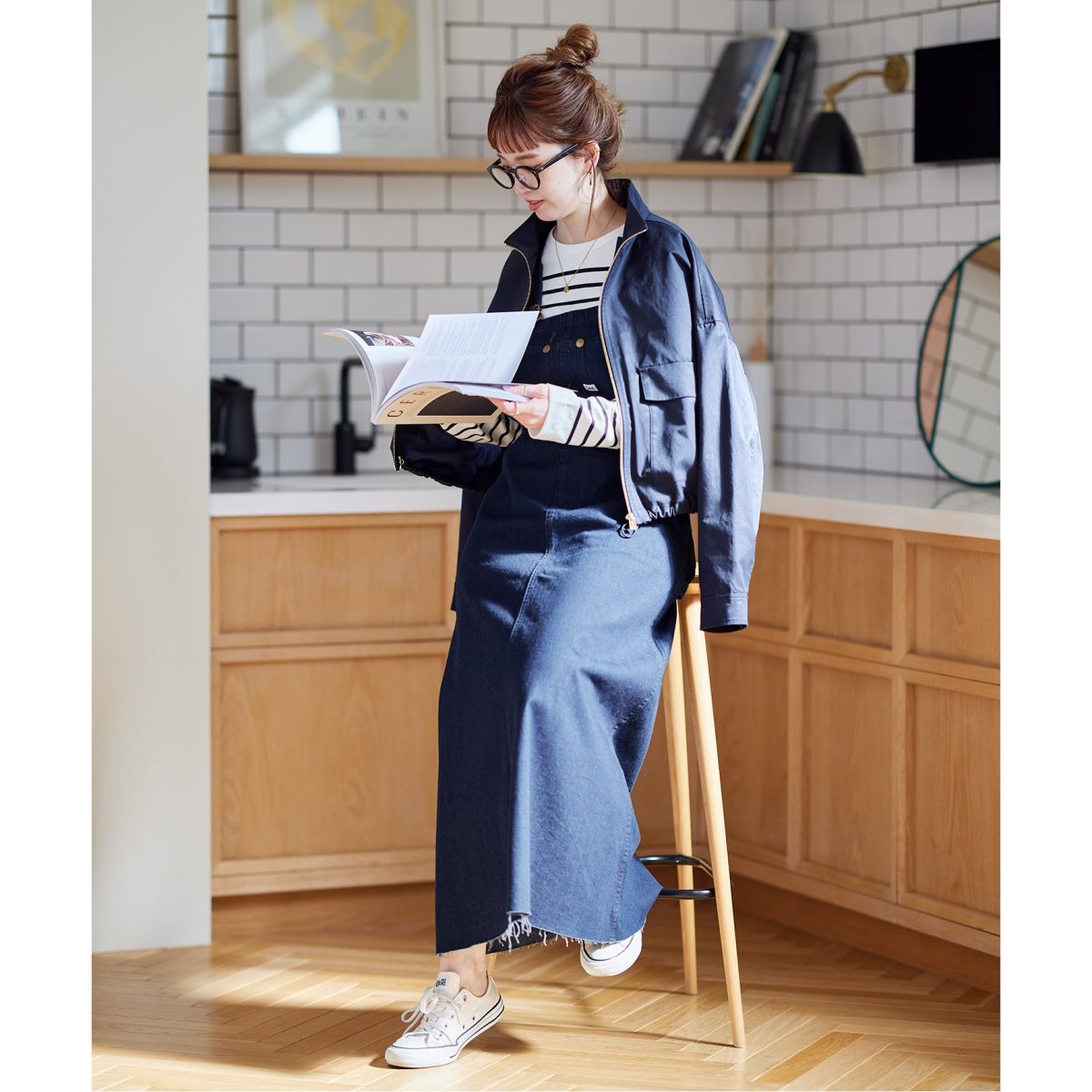 LEE 別注MIYAKO.Tデニムサロペットスカート 3070000672405492_01_2432.jpeg