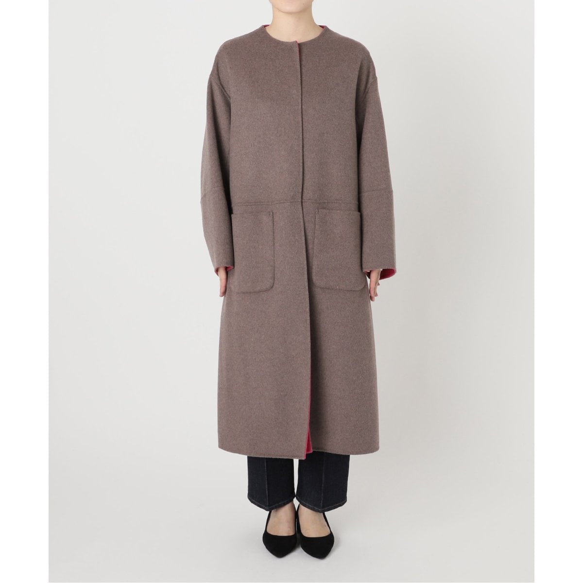 S120ブレンドリバーシブルコート S120ブレンドリバーシブルコート（ノーカラーコート）｜B.C STOCK