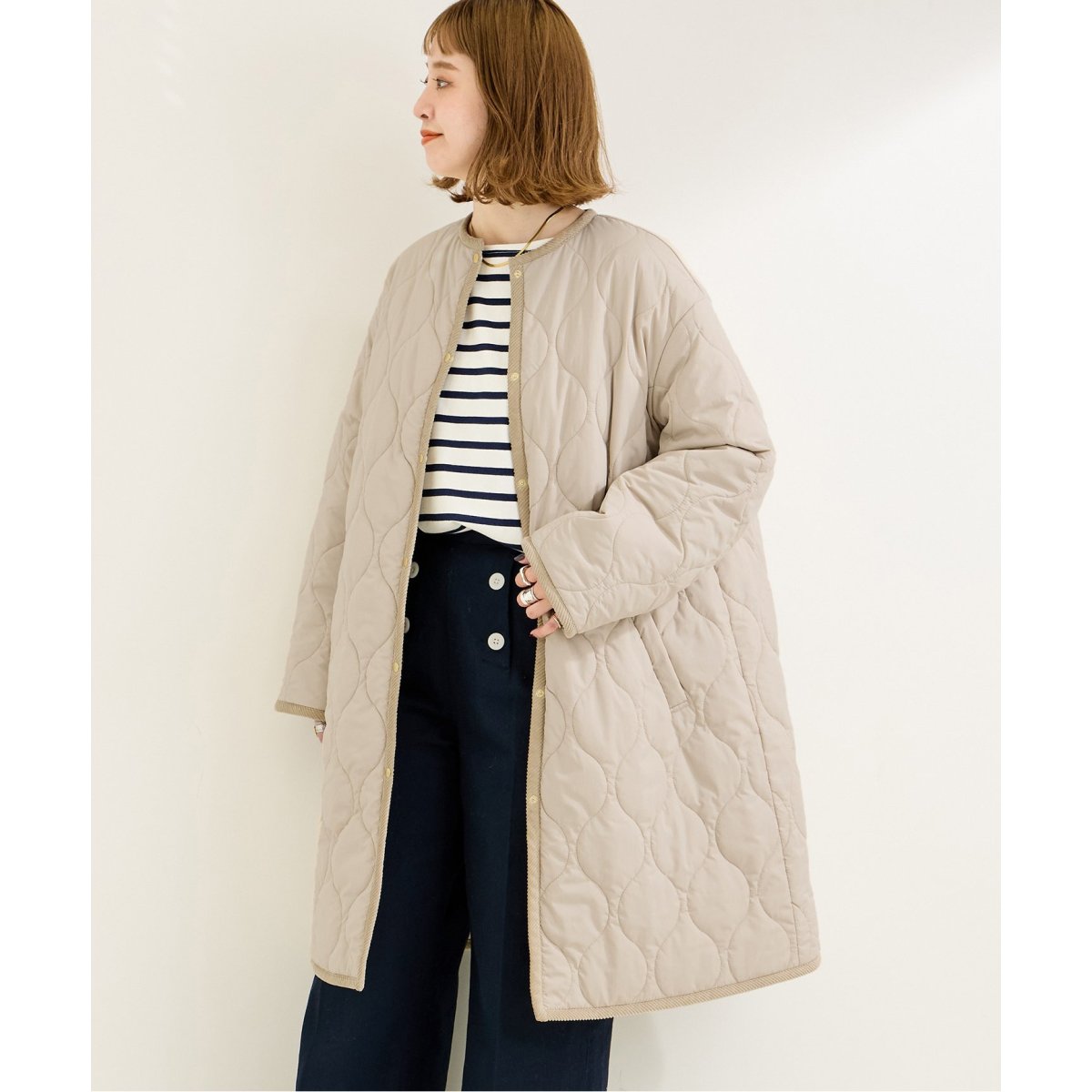 リバーシブルキルティングコート | ベーセーストック(B.C STOCK