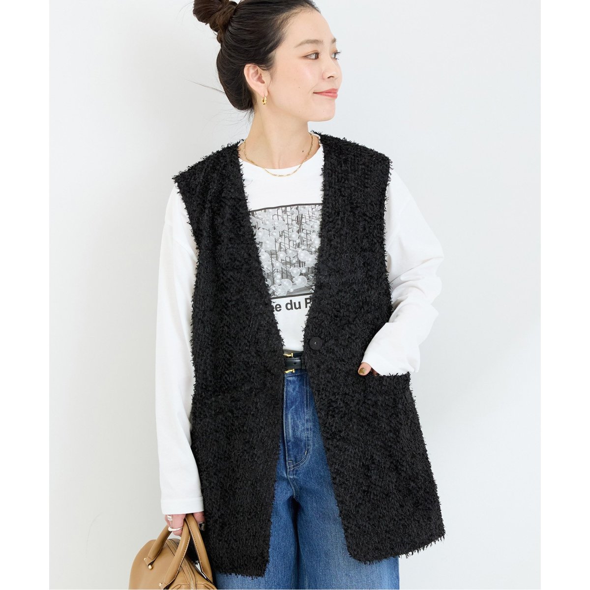 B.C STOCK カットジャカードジレ B.C STOCK ベスト カットジャカードジレ レディース : ZOZOTOWN