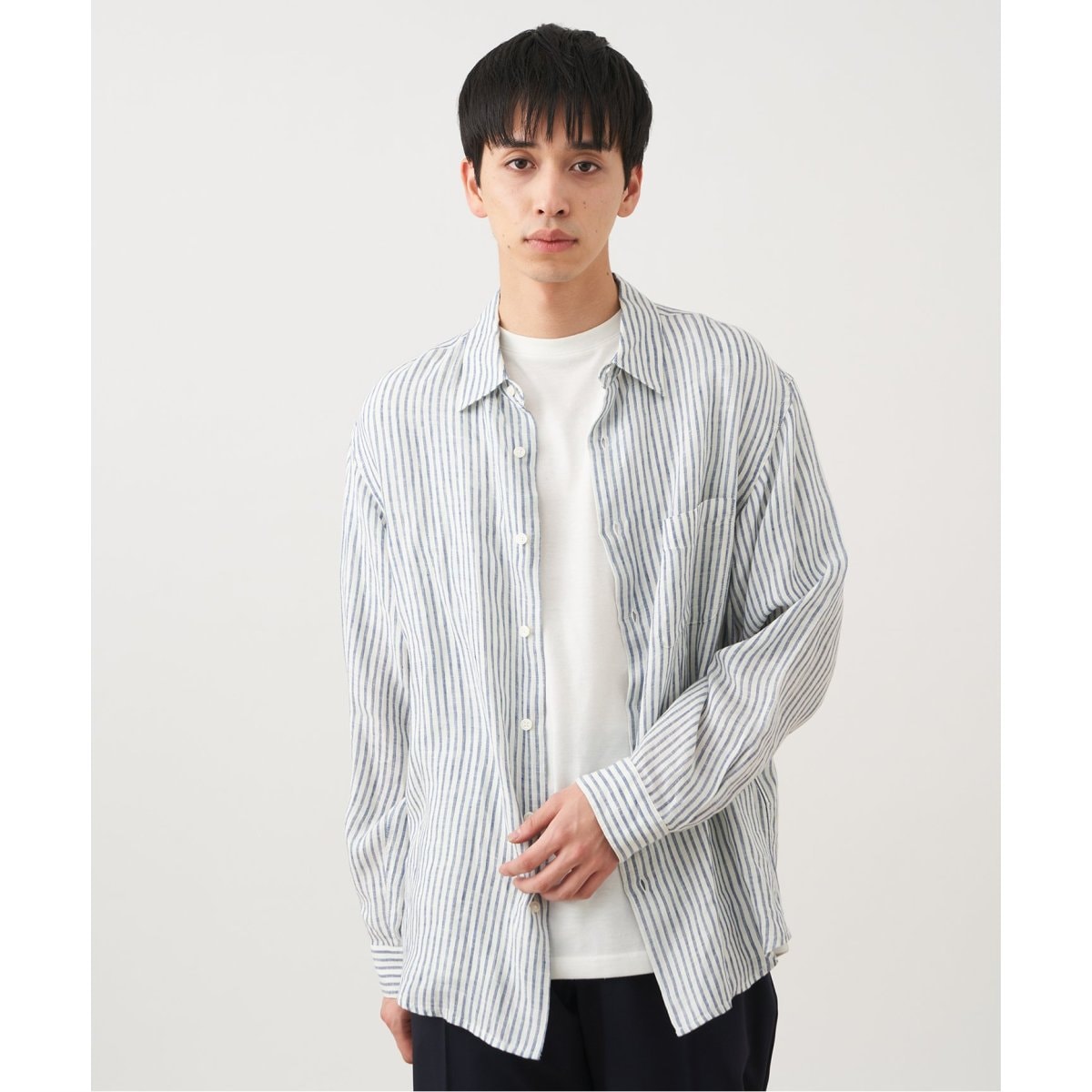 ★EU発*COS*新作*European Flax リネンTシャツ/WHITE★ European Flax / ヨーロピアンフラックス】リネン レギュラー