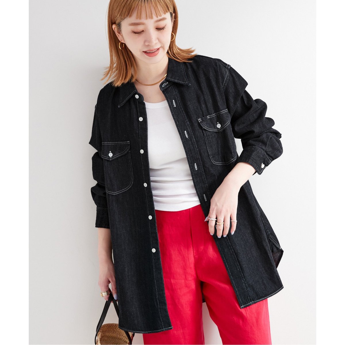 URBAN RESEARCH DOORSリネンクルーネックプルオーバー URBAN RESEARCH DOORS（アーバンリサーチドアーズ）の「リネン