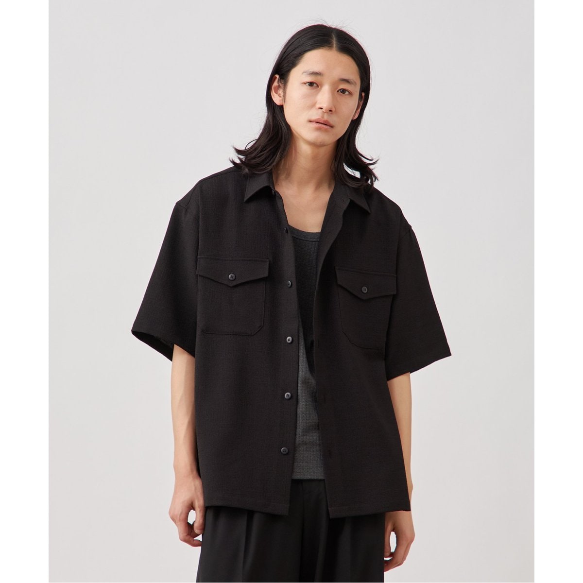 B.C STOCKバルーンヘムベスト　ブラック B.C STOCK｜ベーセーストック（メンズ）のベスト通販 - ZOZOTOWN