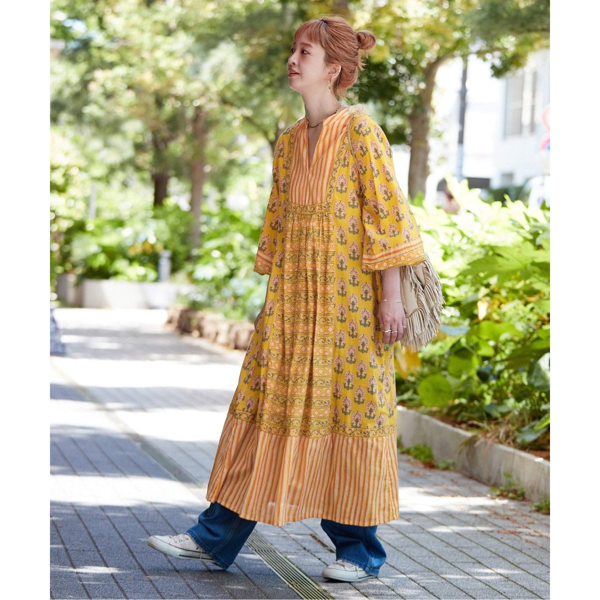 パネルプリントワンピース | ベーセーストック(B.C STOCK パネルプリントワンピース | ベーセーストック(B.C STOCK